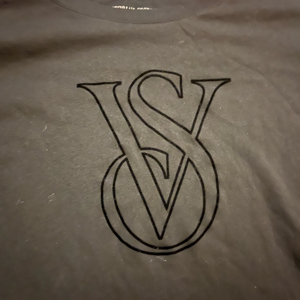 Victoria's Secret Black Logo Tee